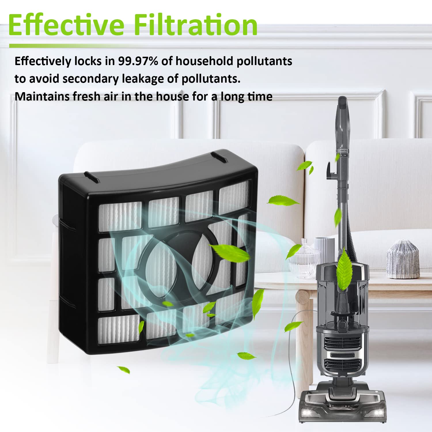 Funmit 14 Pezzi Filtri HEPA Ricambio Per Shark ZU60, ZU62, NV150, NV251 - Compatibili Con Navigator Zero-M
